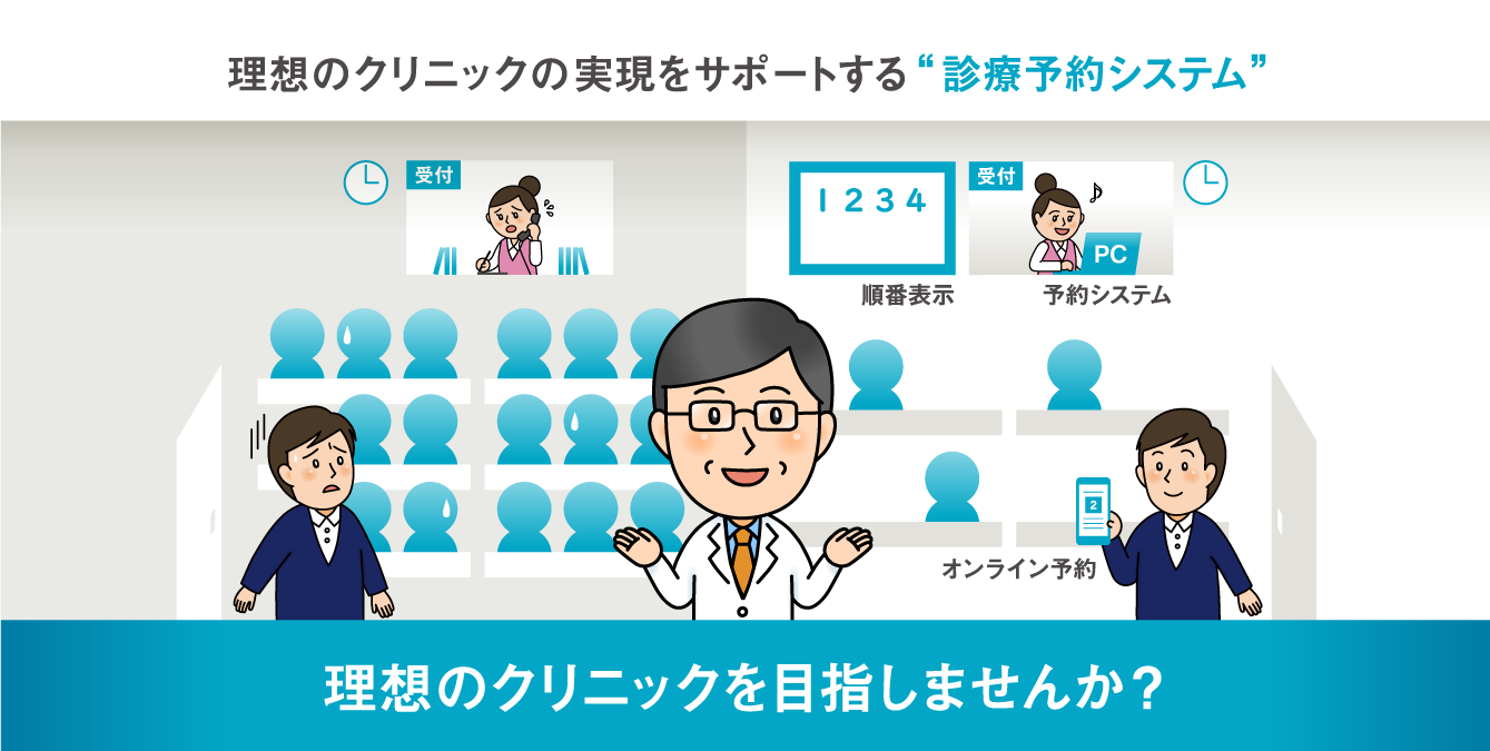 医療・診療 予約システムで理想のクリニックを目指しませんか？